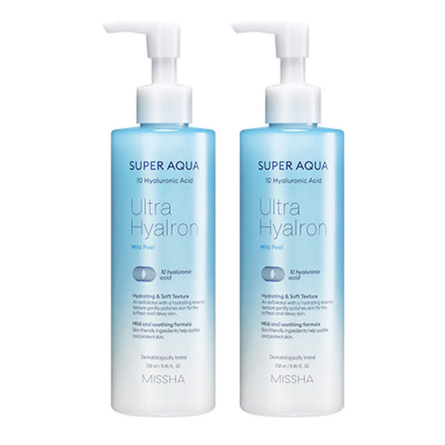 MISSHA  Super Aqua Ultra Hyalon Mild Peeling Gel 250ml, 2 Count