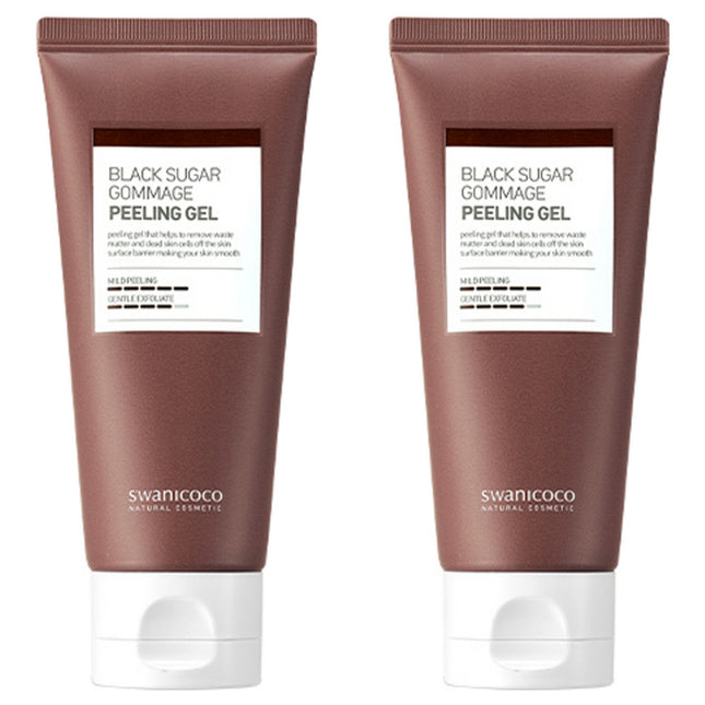 SWANICOCO  Black Sugar Peeling Gel 100ml, 2 Pack