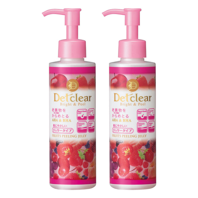DETCLEAR  Brightening Peeling Gel Mix Berry 180ml 2 Count