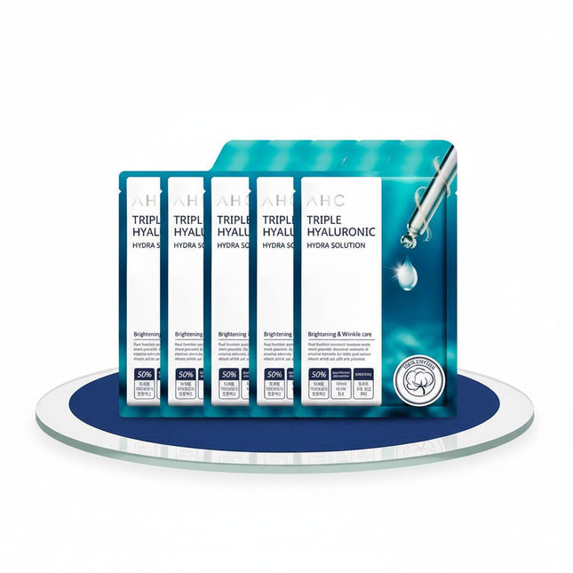 AHC AHC Pure Cotton Mask Triple Hyaluronic 25ml 10 Sheets