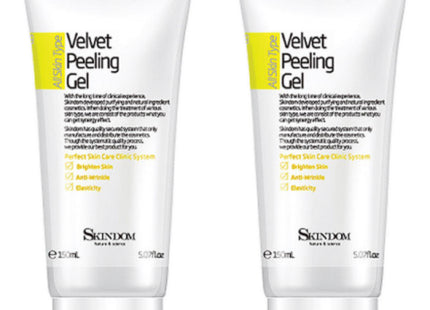 SKINDOM  Velvet Peeling Gel, 150ml, 2 Count