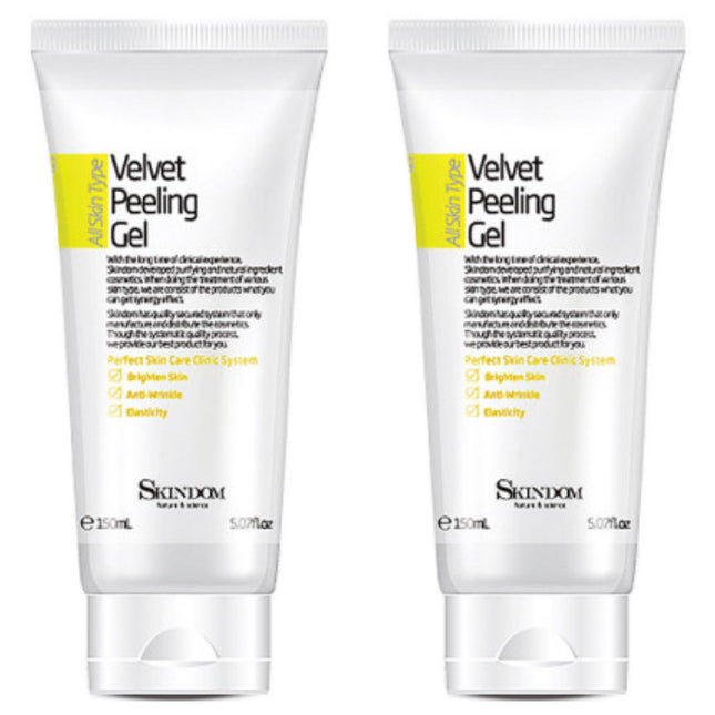 SKINDOM  Velvet Peeling Gel, 150ml, 2 Count