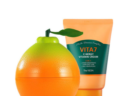 THE YEON  Vita7 Energy Peeling Gel 100ml + C-nergy Vitamin Cream 100ml Set, 1 Pack