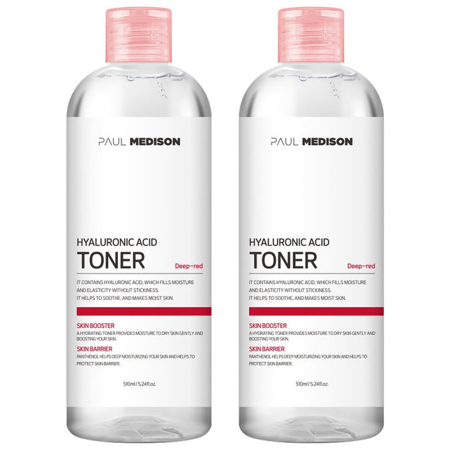 POLMEDISON  Deep Red Hyaluronic Acid Toner, 510ml, 2 Pack