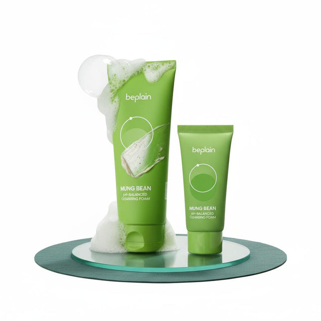 BEPLAIN Mung Bean pH-Balanced Cleansing Foam 160ml +40ml Edition