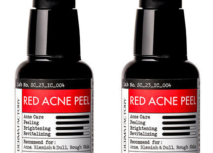 DERMA FACTORY  Red Acne Peel 30ml 2 Count