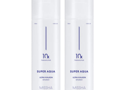 MISSHA  Super Aqua Ultra Hyalron Emulsion, 130ml, 2 count