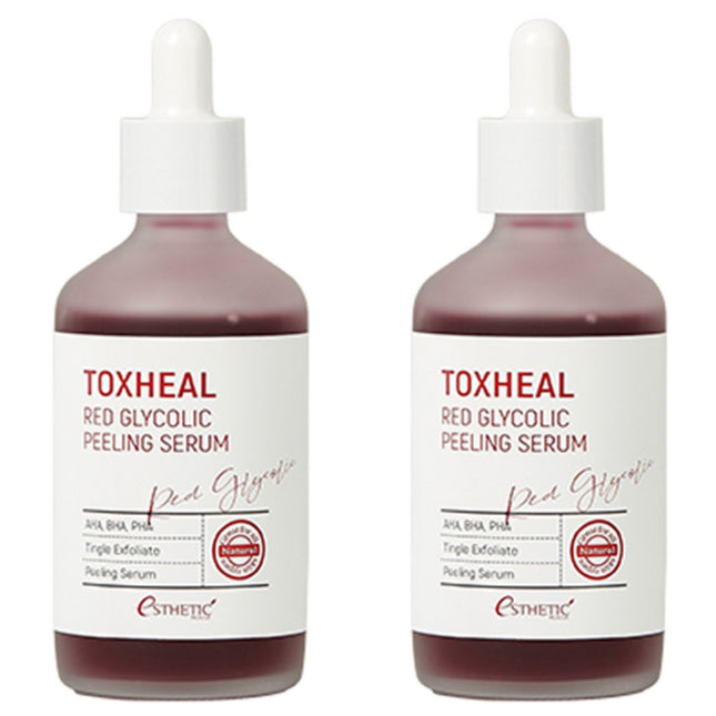 TOXHILL  Red Glycolic Peeling Serum 100ml, 2 Count