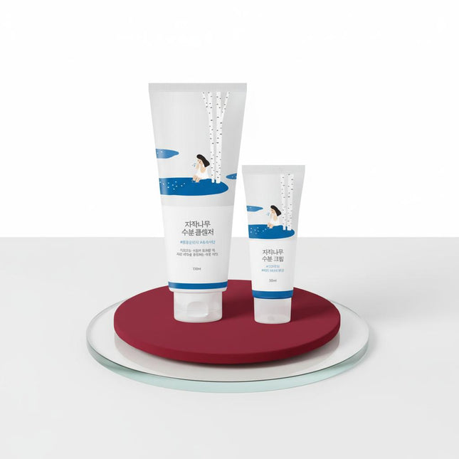 ROUND LAB Birch Juice Moisturizing Cleanser 150ml + Cream 20ml Set