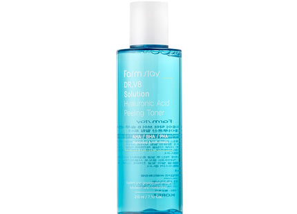 FARM STAY  DR. V 8 SOLUTION HYALURONIC ACID PEELING TONER 210ML 1EA