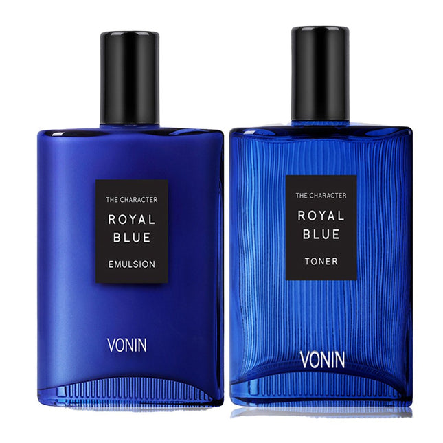 BONIN The Character Royal Blue Emulsion 140ml + Toner 140ml Set, 1 Unit, 2 Units
