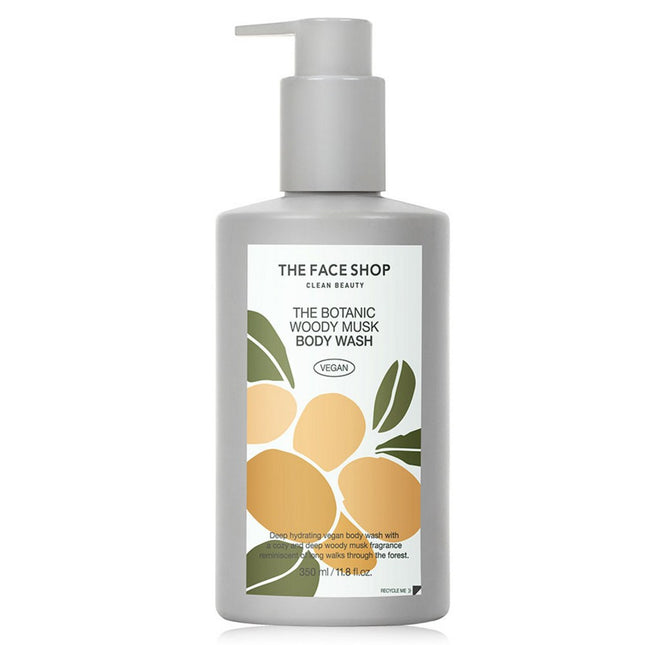 THE FACE SHOP  The Botanic Body Wash Woody Musk, 350ml, 1 Count