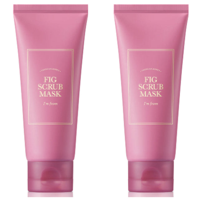 I'M FROM  Fig Scrub Mask 100g (1 piece),  Fig Scrub Mask 100g (2 pieces)