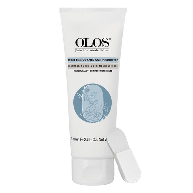 OLOS  Renewing Scrub with Microspheres 75ml + Spatula Set, 1 count