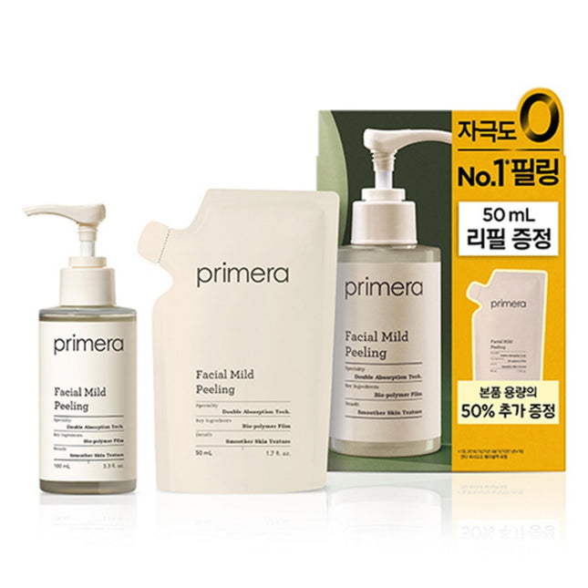 PRIMERA Primera Facial Mild Peeling Gel 100ml + 50ml Refill, 1 Pack