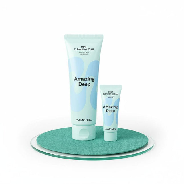 MAMONDE Amazing Deep Mint Cleansing Foam 120ml + 30ml Extra