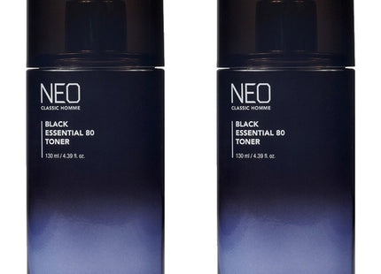THE FACE SHOP Neo Classic Homme Black Essential 80 Toner, 130ml, 2 Count