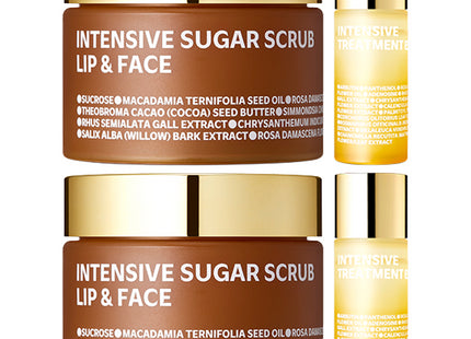 ISOI  Intensive Sugar Scrub Lip & Face 60g + Intensive Treatment Essence 8ml, 2 Count