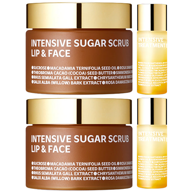 ISOI  Intensive Sugar Scrub Lip & Face 60g + Intensive Treatment Essence 8ml, 2 Count