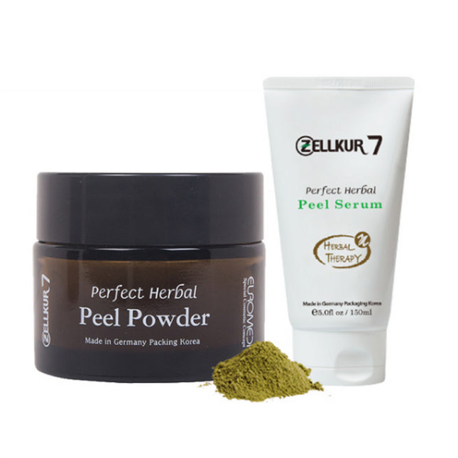 GELCOEUR  Seaweed Herbal Peeling Jumbo Self-Peeling Set (Peel Powder 20g + Peel Serum 150ml) - Self Exfoliation Seaweed Peel Herbal Peel for Face & Body, Chest, Back Acne, Face Dead Skin Removal, Skin Peeling, Pore Care, Peeling Gel, 1 Unit