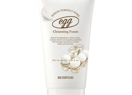 SKINFOOD  Egg White Perfect Pore Cleansing Foam, 150ml, 1 Count