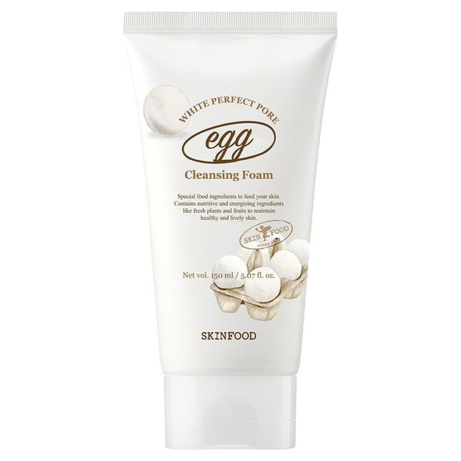 SKINFOOD  Egg White Perfect Pore Cleansing Foam, 150ml, 1 Count