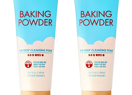ETUDE HOUSE Etude House Baking Powder B.B Deep Cleansing Foam, 160ml, 2 Pack