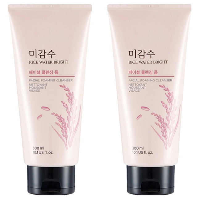 THE FACE SHOP  Myeonghan Miin Balancing Brightening Cleansing Foam, 300ml, 2 count