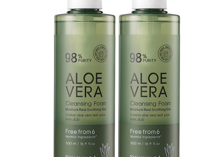 FRUIT KINGDOM Fruit Kingdom Aloe Vera Moisture Cleansing Foam, 500ml, 2 Count