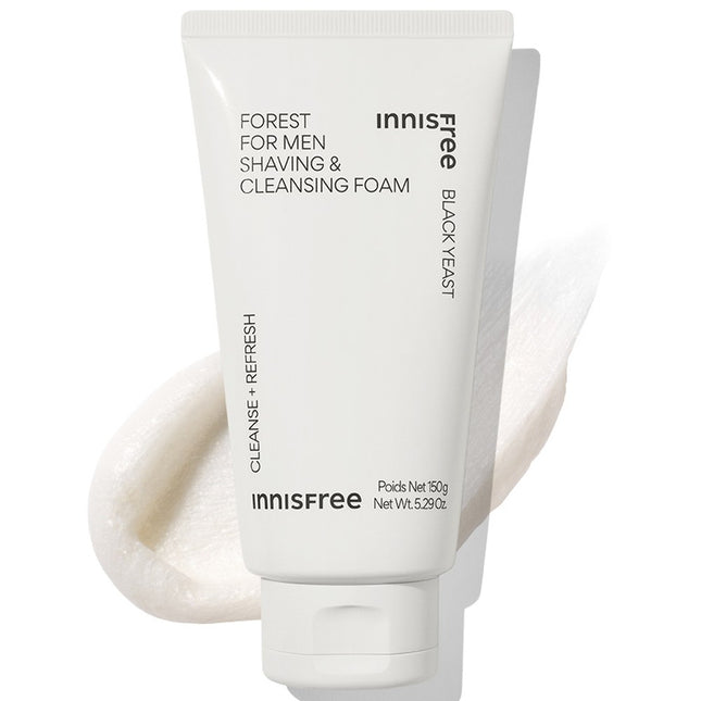 INNISFREE  Forest Shaving & Cleansing Foam, 150g, 1 count