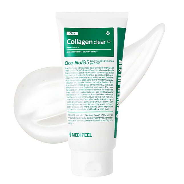 MEDI-PEEL  Green Cica Collagen Clear Gel Cleanser 2.0, 120ml, 1 count
