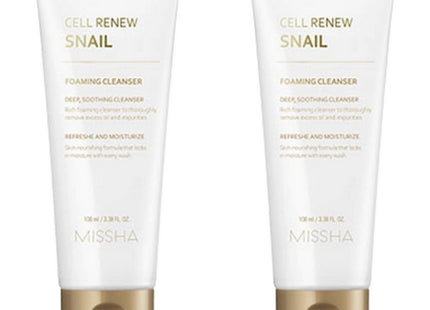 MISSHA MISAELINUE SNAIL FOAMING CLEANSER 100ml 2ea