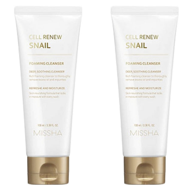 MISSHA MISAELINUE SNAIL FOAMING CLEANSER 100ml 2ea