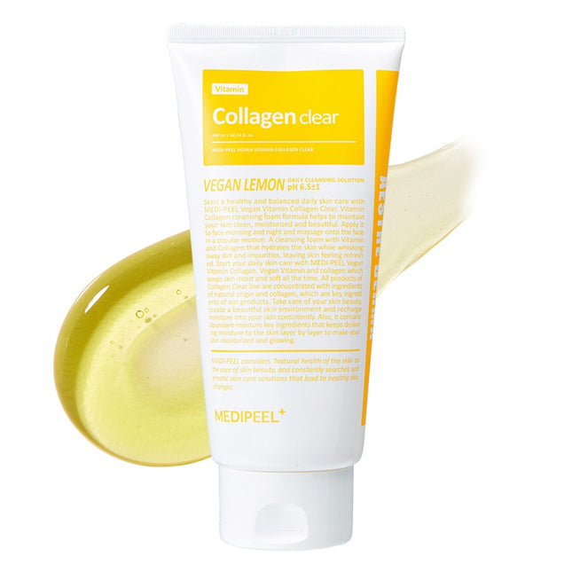 MEDI-PEEL  Vegan Vitamin Collagen Clear Large Capacity Foam Cleanser 300ml 1 Bottle
