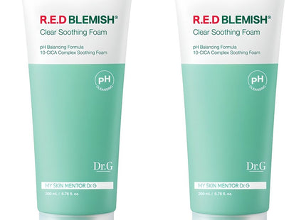 DR.G  pH Sensitive Red Blemish Soothing Foam 200ml 2ea