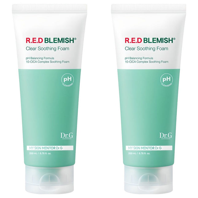 DR.G  pH Sensitive Red Blemish Soothing Foam 200ml 2ea