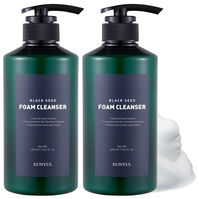 EUNYUL  Black Seed Foam Cleanser, 500ml, 2 Count