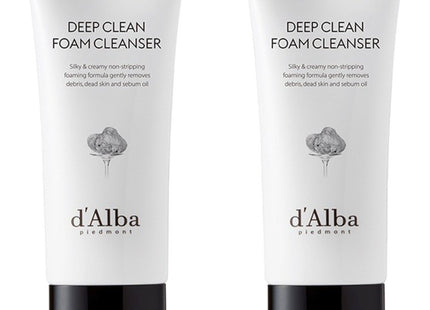 D'ALBA White Truffle Deep Clean Foam Cleanser, 80ml, 2 Count