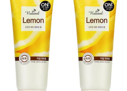 ON THE BODY  The Natural Lemon Refreshing Cleansing Foam, 200g, 2 Count