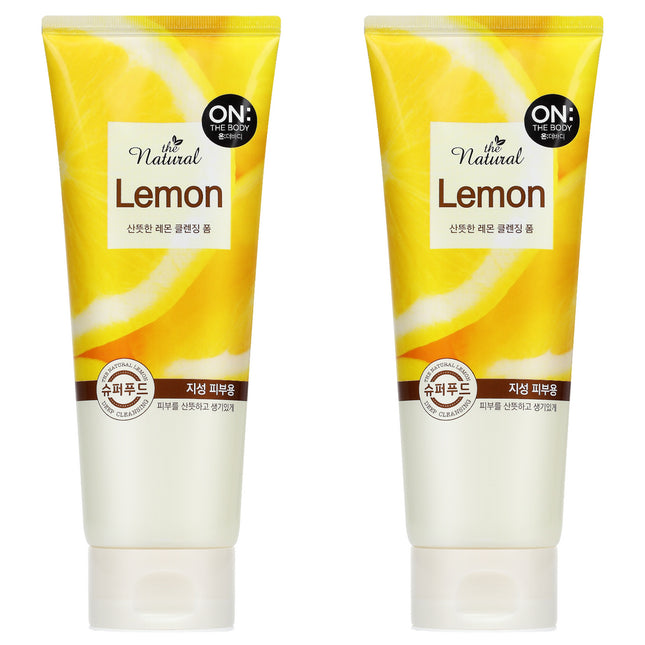 ON THE BODY  The Natural Lemon Refreshing Cleansing Foam, 200g, 2 Count