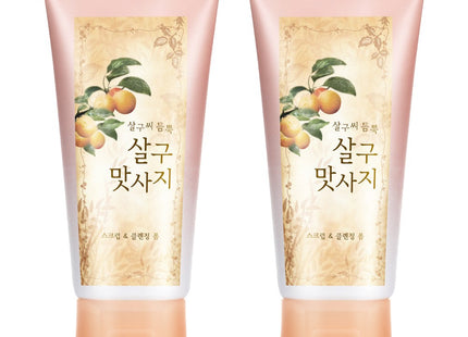 LG HOUSEHOLD & HEALTH CARE  Apricot Scrub & Cleansing Foam, 120g, 2 Count