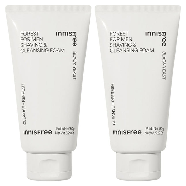 INNISFREE Innisfree Forest Shaving & Cleansing Foam 150g, Set of 2