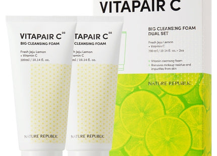 NATURE REPUBLIC  Vita Pair C Big Foam Cleanser 300ml 2 Pack