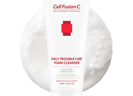 CELL FUSION C  Triac Daily Trouble Care Foam Cleanser, 130ml, 1 Count