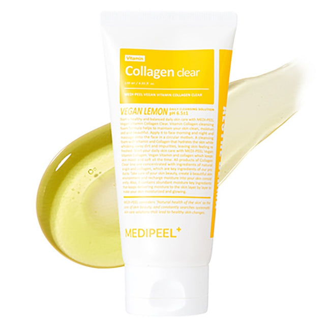 MEDI-PEEL  Vegan Vitamin Collagen Clear Cleansing Foam, 120ml, 1 Count