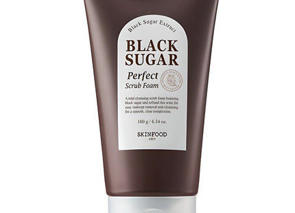 SKINFOOD  Black Sugar Perfect Scrub Foam 180g 1ea