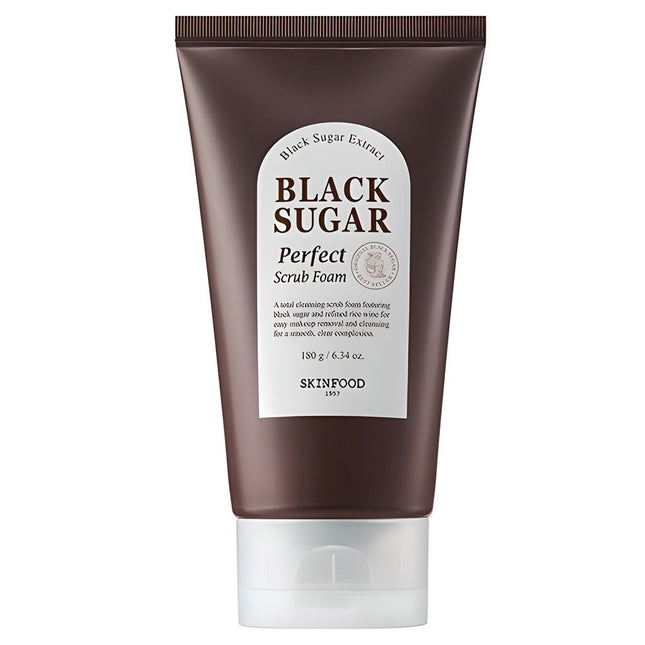 SKINFOOD  Black Sugar Perfect Scrub Foam 180g 1ea
