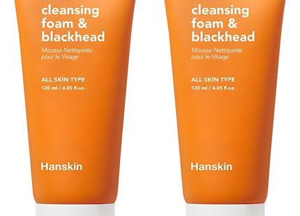 HANSKIN  Blackhead Cleansing Foam, 120ml, 2 Count