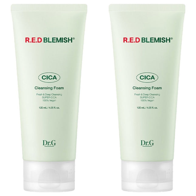 DR.G  RED BLEMISH CICA CLEANSING FOAM DUO, 120ml, 2count