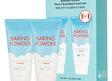 ETUDE HOUSE  Baking Powder Pore Cleansing Foam Set, 300ml, 2 Count